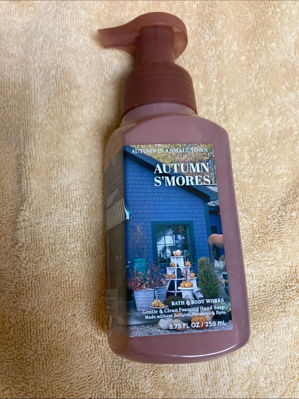 Bath & Body Works Autumn S'mores Foaming Hand Soap - Dusty Rose Bottle